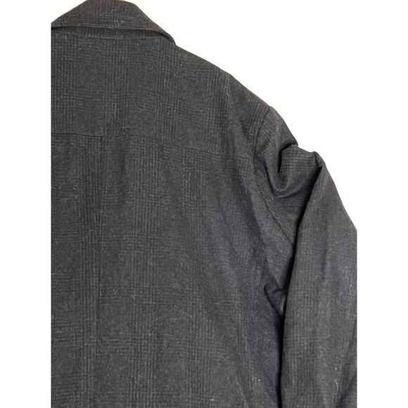 Pronto Uomo Double-Breasted Wool-Blend Peacoat 5XL Charcoal Goth - Picture 4 of 16